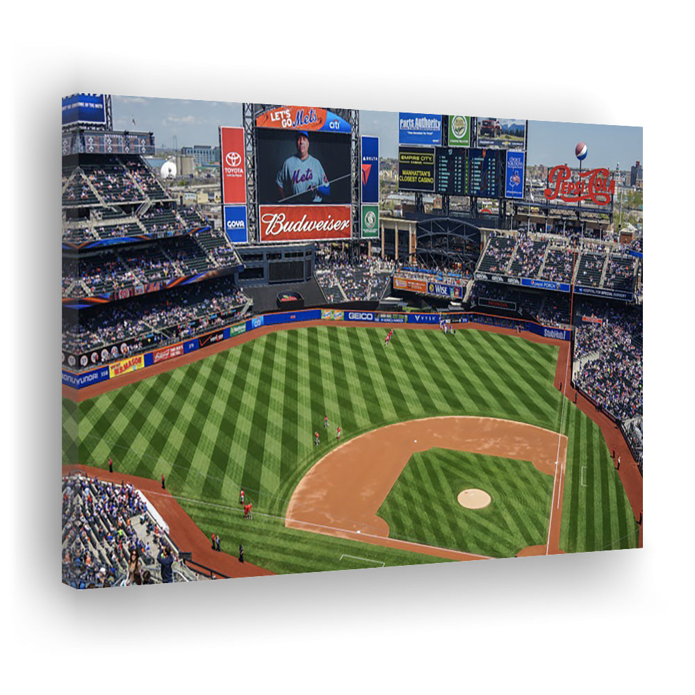 Citi Field Center, Stadium Canvas, Sport Art, Gift for him, Man Cave Decor, Art Print, Canvas Print Wall Art
