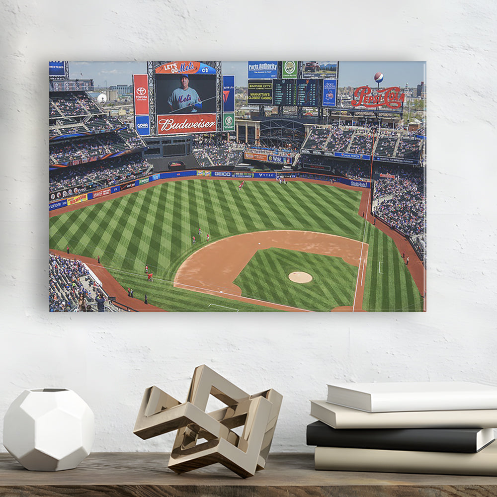 Citi Field Center, Stadium Canvas, Sport Art, Gift for him, Man Cave Decor, Art Print, Canvas Print Wall Art