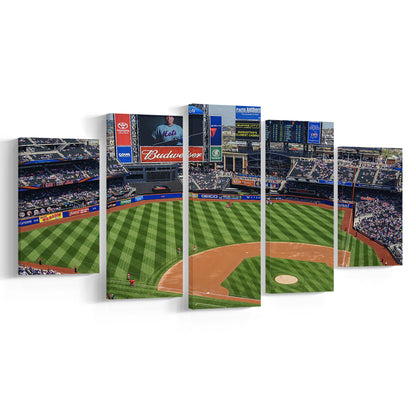 Citi Field Center, Stadium Canvas, Sport Art, Gift for him, 5 Panel, Large Canvas, Canvas Print Wall Art