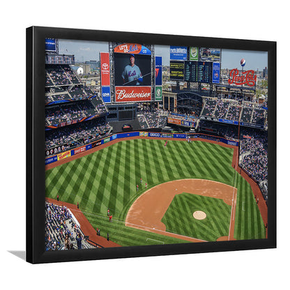 Citi Field Center, Stadium Canvas, Sport Art, Gift for him, Framed Art Print Wall Decor, Picture Framed