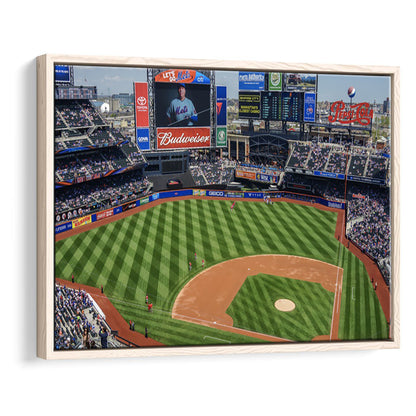 Citi Field Center, Stadium Canvas, Sport Art, Framed Canvas Print Wall Art, Floating Frame
