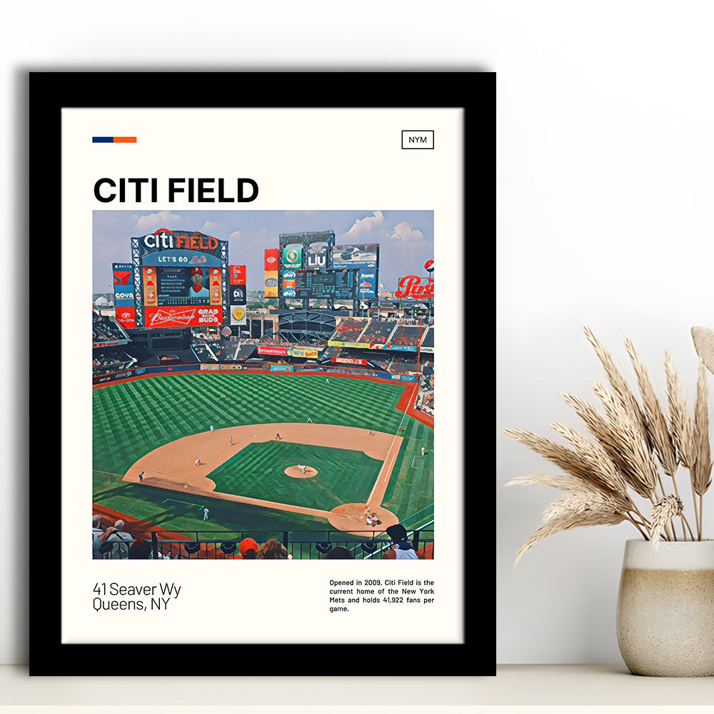 Citi Field Print, New York Mets Stadium Art, Gifts for him, Sport Art, Framed Art Print Wall Decor