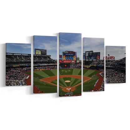 Citi Field Stadium, Stadium Canvas, Sport Art, Gift for him, 5 Panel, Large Canvas, Canvas Print Wall Art
