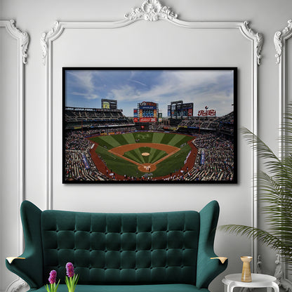 Citi Field Stadium, Stadium Canvas, Sport Art, Gift for him, Framed Art Print Wall Decor, Picture Framed