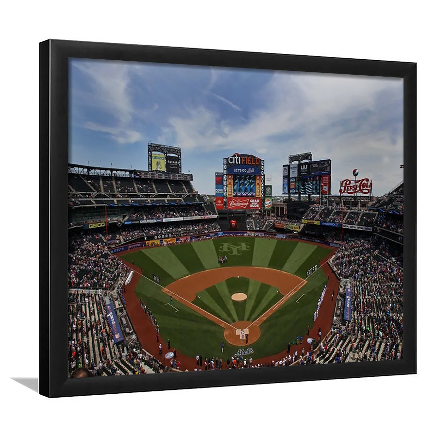 Citi Field Stadium, Stadium Canvas, Sport Art, Gift for him, Framed Art Print Wall Decor, Picture Framed