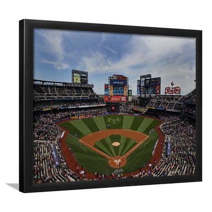 Citi Field Stadium, Stadium Canvas, Sport Art, Gift for him, Framed Art Print Wall Decor, Picture Framed