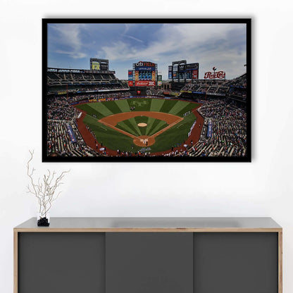 Citi Field Stadium, Stadium Canvas, Sport Art, Gift for him, Framed Art Print Wall Decor, Picture Framed