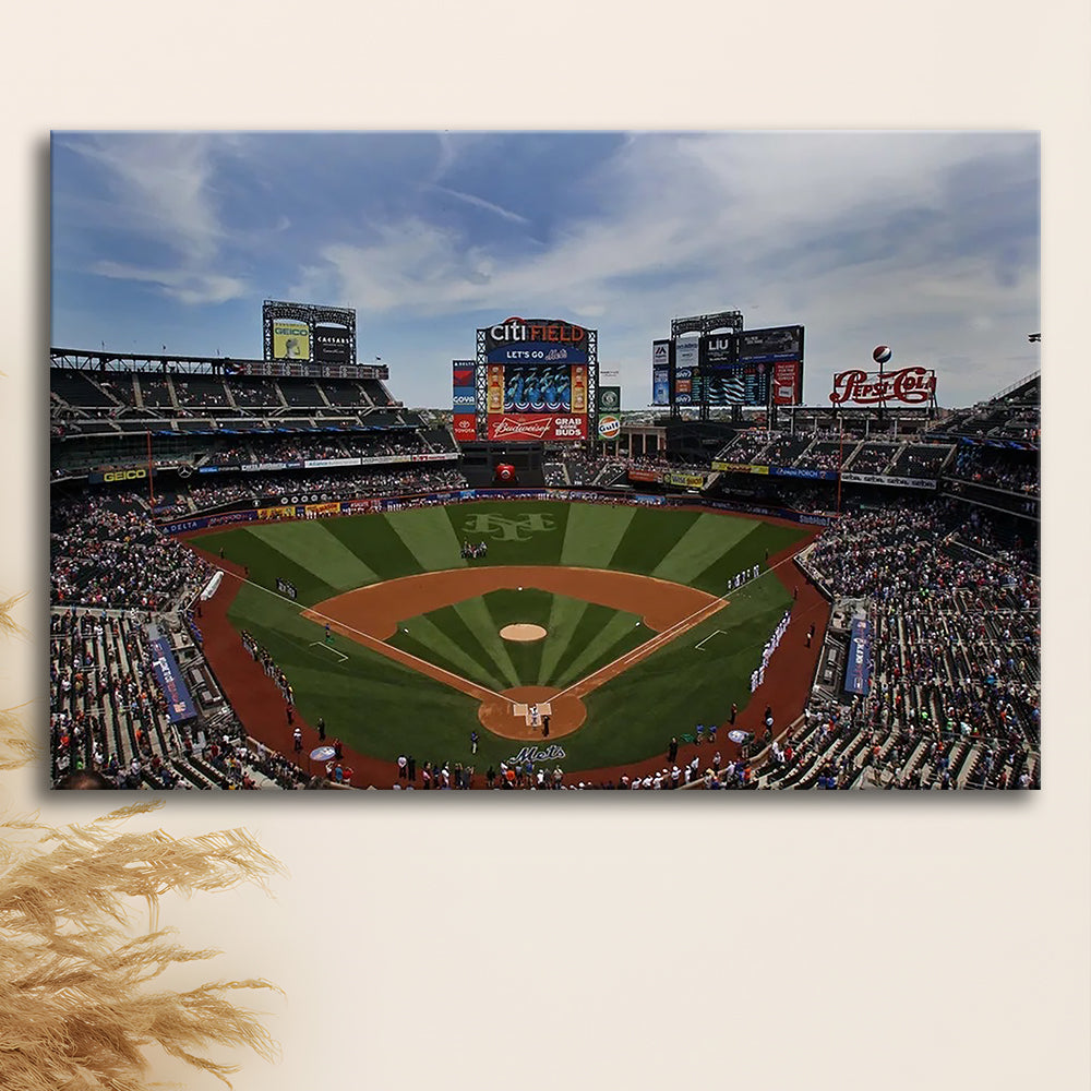 Citi Field Stadium, Stadium Canvas, Sport Art, Gift for him, Man Cave Decor, Art Print, Canvas Print Wall Art