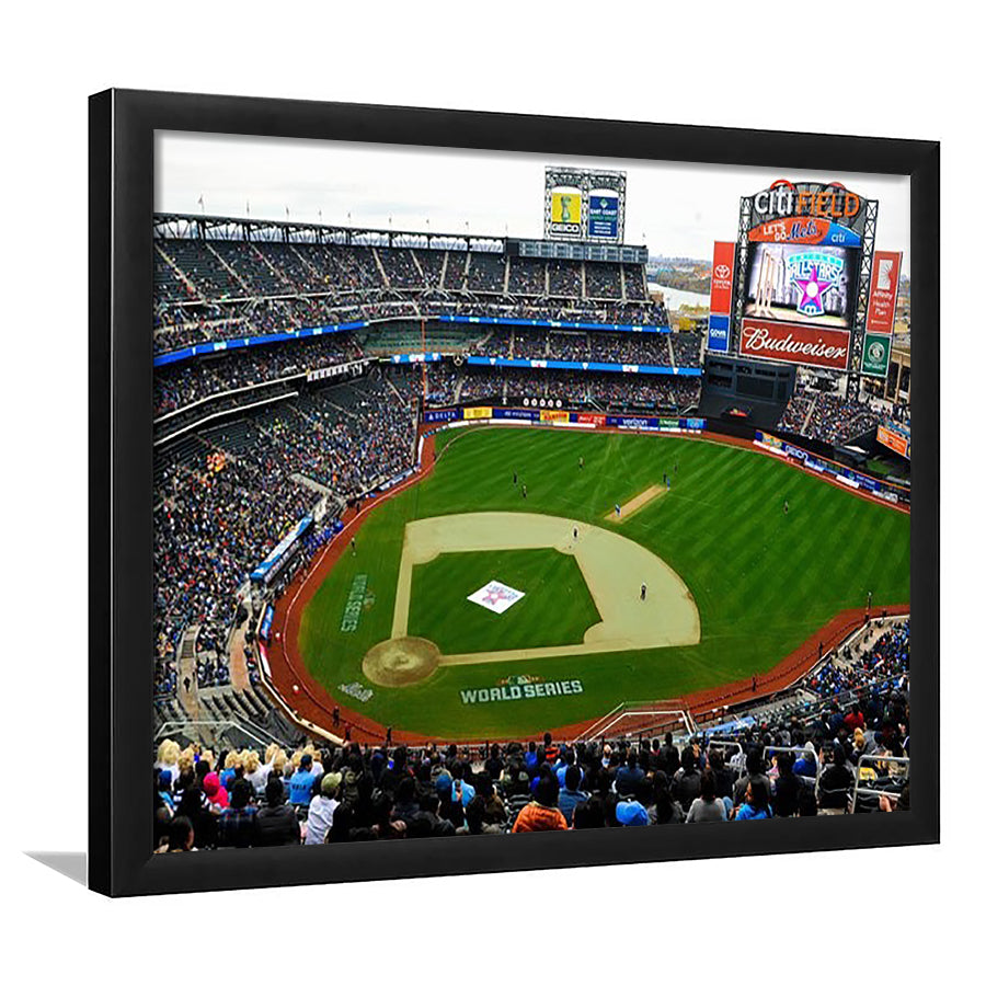 Citi Field in New York City, Stadium Canvas, Sport Art, Gift for him, Framed Art Print Wall Decor, Picture Framed