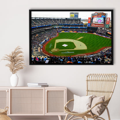 Citi Field in New York City, Stadium Canvas, Sport Art, Framed Canvas Print Wall Art, Floating Frame