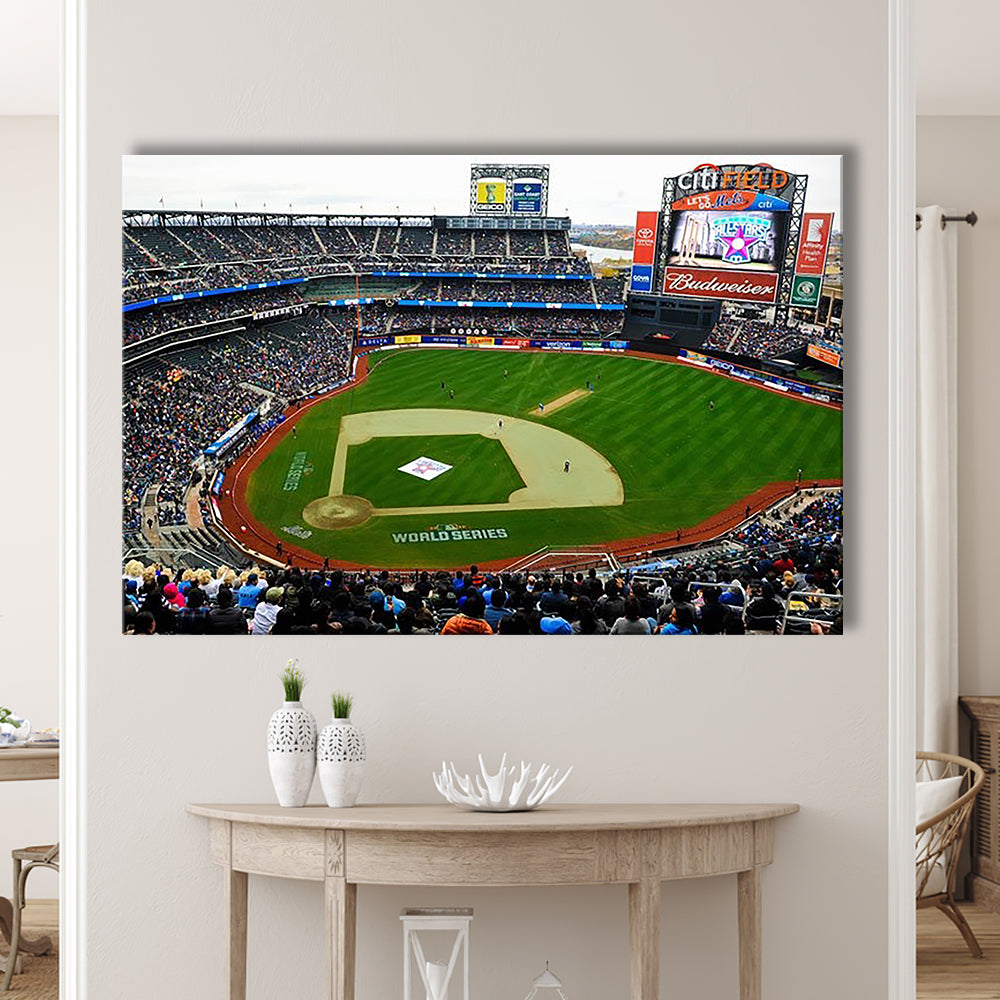 Citi Field in New York City, Stadium Canvas, Sport Art, Gift for him, Man Cave Decor, Art Print, Canvas Print Wall Art