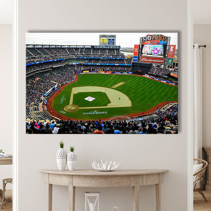 Citi Field in New York City, Stadium Canvas, Sport Art, Gift for him, Man Cave Decor, Art Print, Canvas Print Wall Art