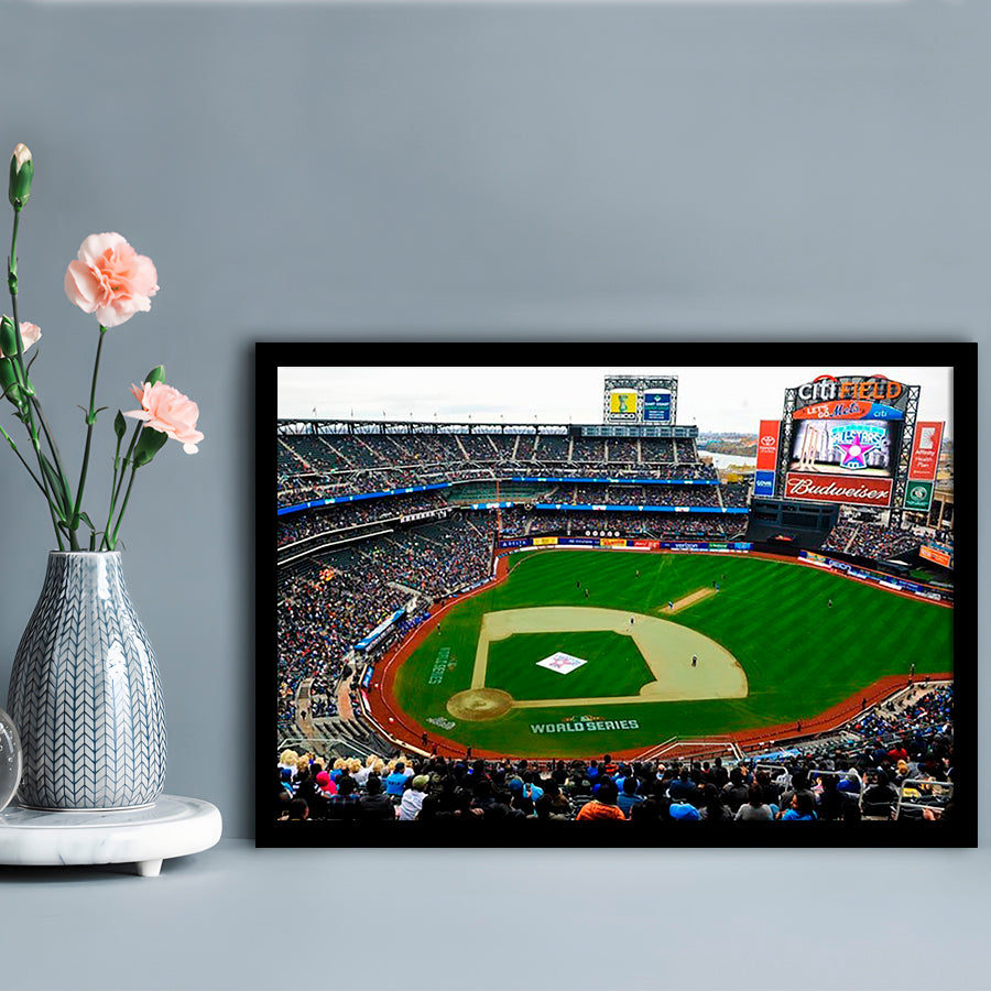 Citi Field in New York City, Stadium Canvas, Sport Art, Gift for him, Framed Art Print Wall Decor, Picture Framed