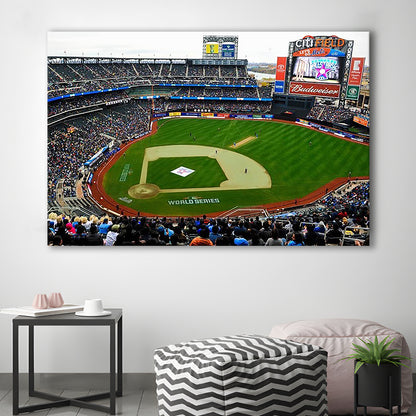Citi Field in New York City, Stadium Canvas, Sport Art, Gift for him, Man Cave Decor, Art Print, Canvas Print Wall Art