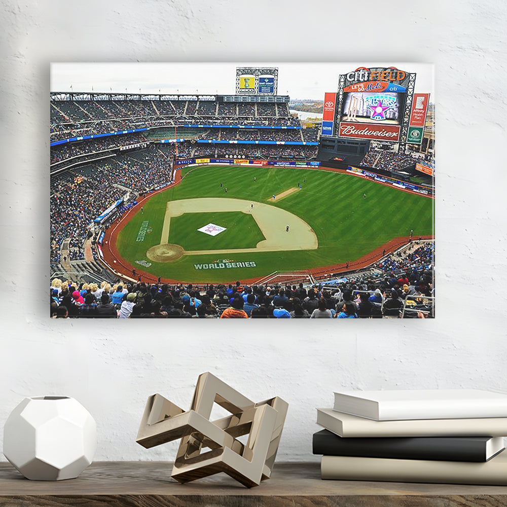 Citi Field in New York City, Stadium Canvas, Sport Art, Gift for him, Man Cave Decor, Art Print, Canvas Print Wall Art