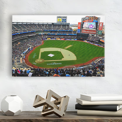 Citi Field in New York City, Stadium Canvas, Sport Art, Gift for him, Man Cave Decor, Art Print, Canvas Print Wall Art