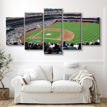 Citi Field in Ny, Stadium Canvas, Sport Art, Gift for him, 5 Panel, Large Canvas, Canvas Print Wall Art