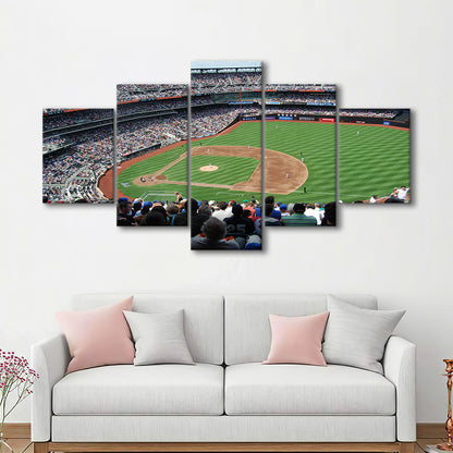Citi Field in Ny, Stadium Canvas, Sport Art, Gift for him, 5 Panel, Large Canvas, Canvas Print Wall Art