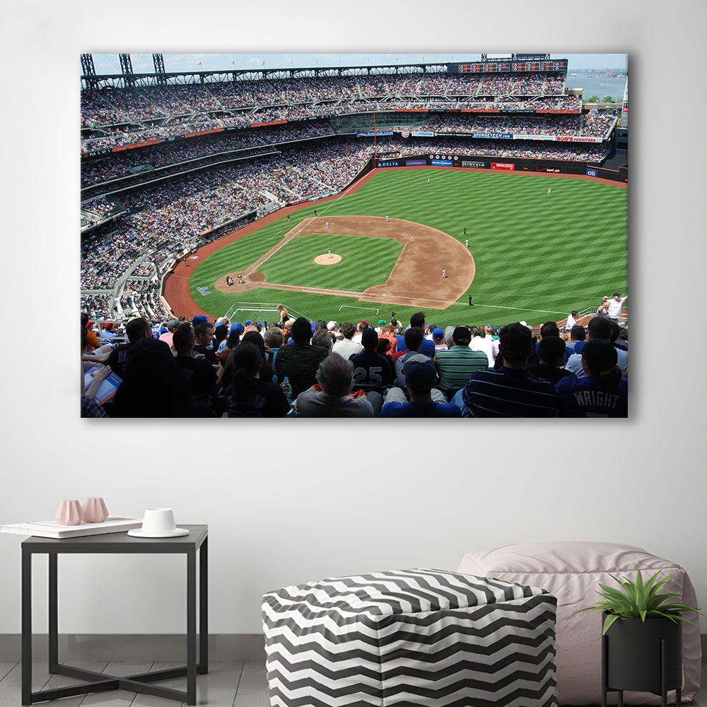 Citi Field in Ny, Stadium Canvas, Sport Art, Gift for him, Man Cave Decor, Art Print, Canvas Print Wall Art