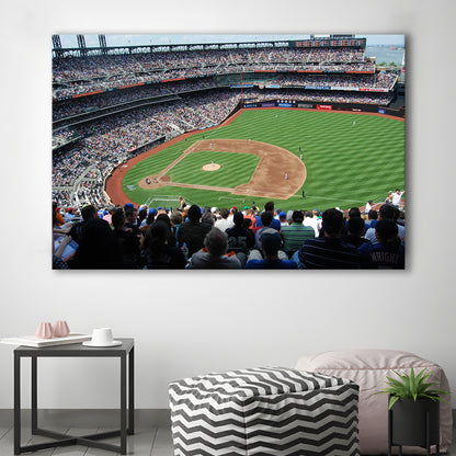 Citi Field in Ny, Stadium Canvas, Sport Art, Gift for him, Man Cave Decor, Art Print, Canvas Print Wall Art