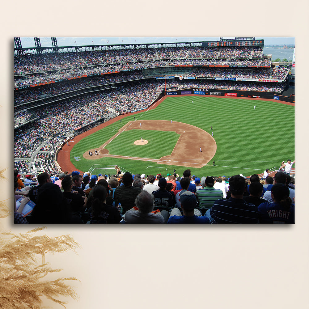 Citi Field in Ny, Stadium Canvas, Sport Art, Gift for him, Man Cave Decor, Art Print, Canvas Print Wall Art