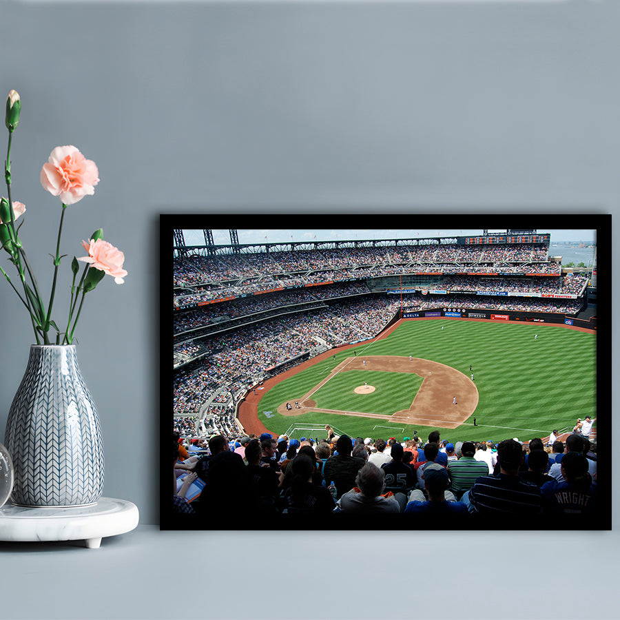 Citi Field in Ny, Stadium Canvas, Sport Art, Gift for him, Framed Art Print Wall Decor, Picture Framed