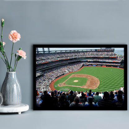 Citi Field in Ny, Stadium Canvas, Sport Art, Gift for him, Framed Art Print Wall Decor, Picture Framed
