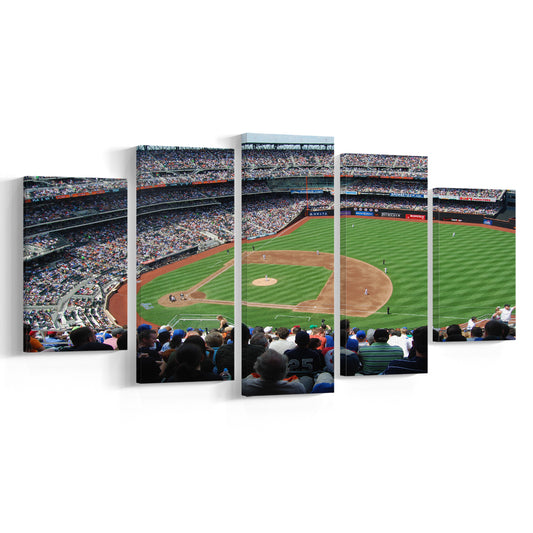Citi Field in Ny, Stadium Canvas, Sport Art, Gift for him, 5 Panel, Large Canvas, Canvas Print Wall Art