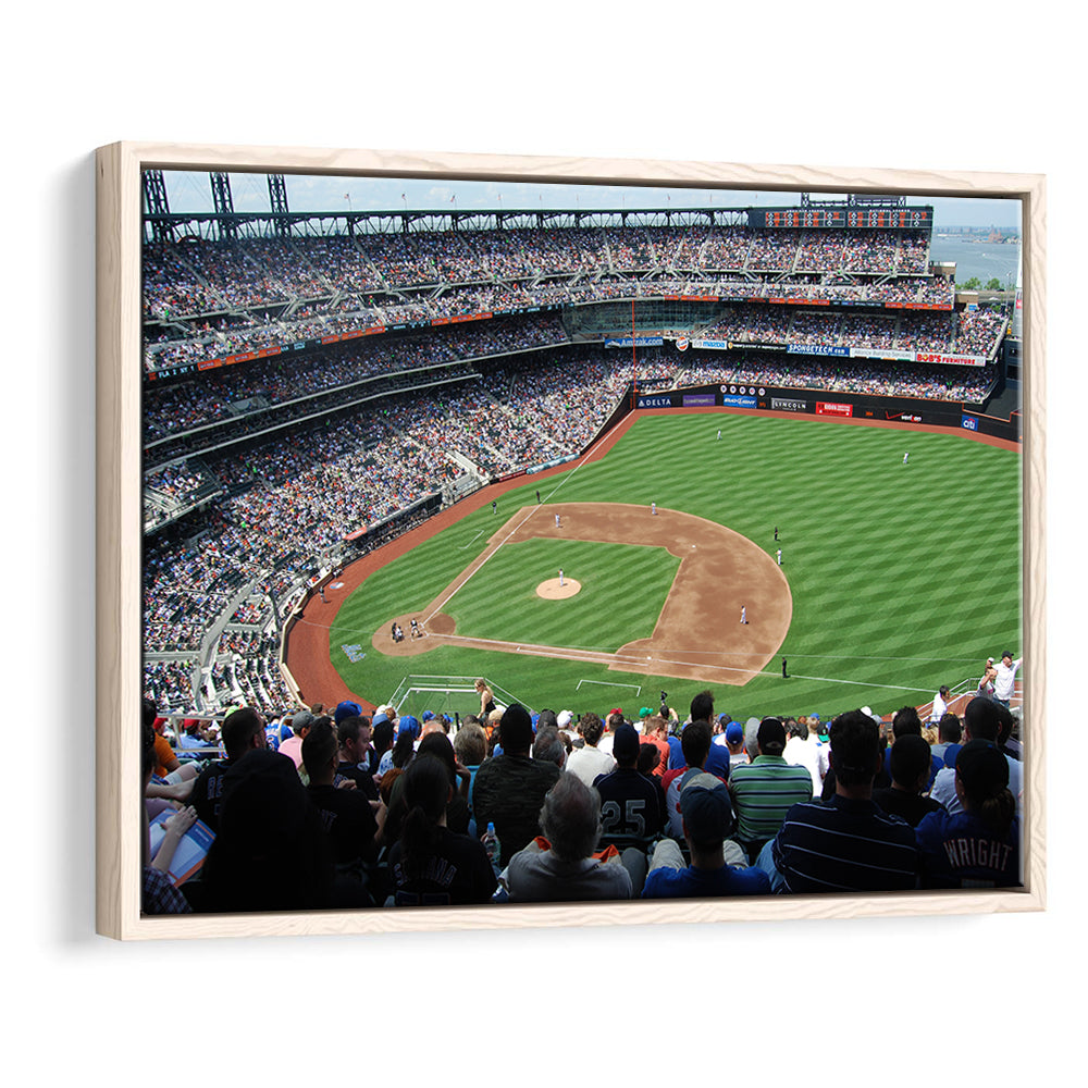 Citi Field in Ny, Stadium Canvas, Sport Art, Framed Canvas Print Wall Art, Floating Frame