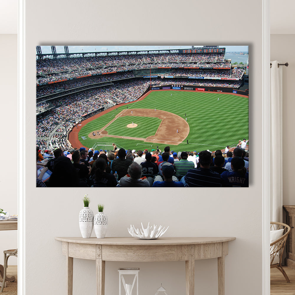 Citi Field in Ny, Stadium Canvas, Sport Art, Gift for him, Man Cave Decor, Art Print, Canvas Print Wall Art
