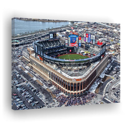 Citi Field in Queens New York, Stadium Canvas, Sport Art, Gift for him, Man Cave Decor, Art Print, Canvas Print Wall Art