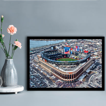 Citi Field in Queens New York, Stadium Canvas, Sport Art, Gift for him, Framed Art Print Wall Decor, Picture Framed