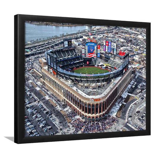 Citi Field in Queens New York, Stadium Canvas, Sport Art, Gift for him, Framed Art Print Wall Decor, Picture Framed