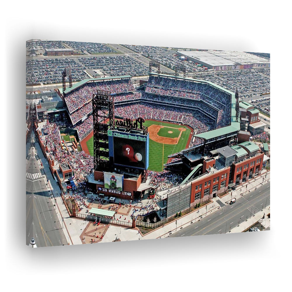 Citizens Bank Park, Stadium Canvas, Sport Art, Gift for him, Man Cave Decor, Art Print, Canvas Print Wall Art