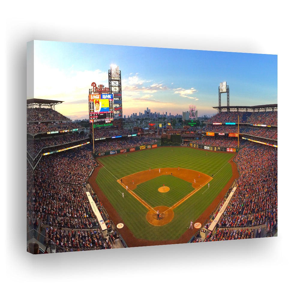 Citizens Bank Park, Stadium Canvas, Sport Art, Fan Gifts, Man Cave Decor, Art Print, Canvas Print Wall Art