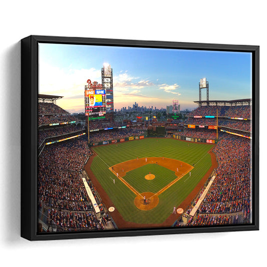 Citizens Bank Park, Stadium Canvas, Sport Art, Fan Gifts, Framed Canvas Print Wall Art, Floating Frame