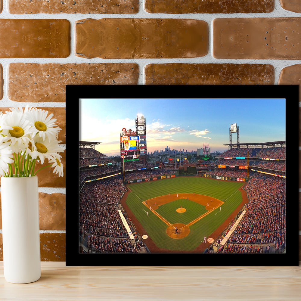 Citizens Bank Park, Stadium Canvas, Sport Art, Fan Gifts, Framed Art Print Wall Decor, Picture Framed