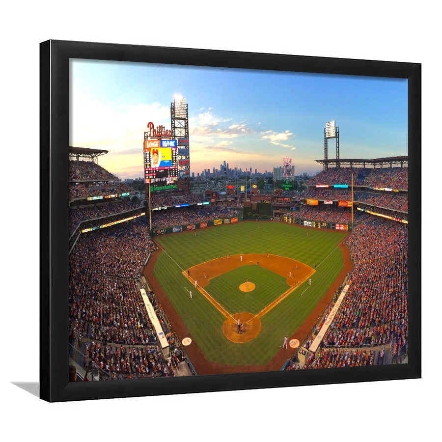 Citizens Bank Park, Stadium Canvas, Sport Art, Fan Gifts, Framed Art Print Wall Decor, Picture Framed