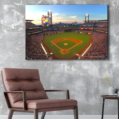 Citizens Bank Park, Stadium Canvas, Sport Art, Fan Gifts, Man Cave Decor, Art Print, Canvas Print Wall Art