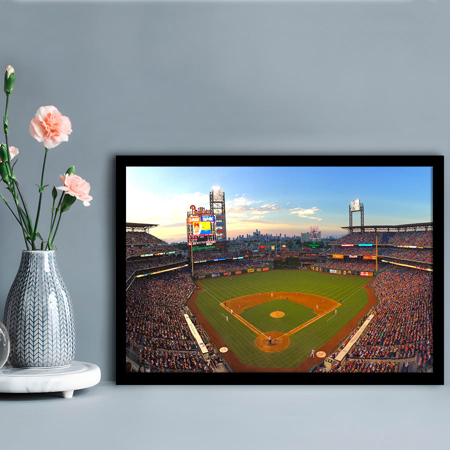 Citizens Bank Park, Stadium Canvas, Sport Art, Fan Gifts, Framed Art Print Wall Decor, Picture Framed