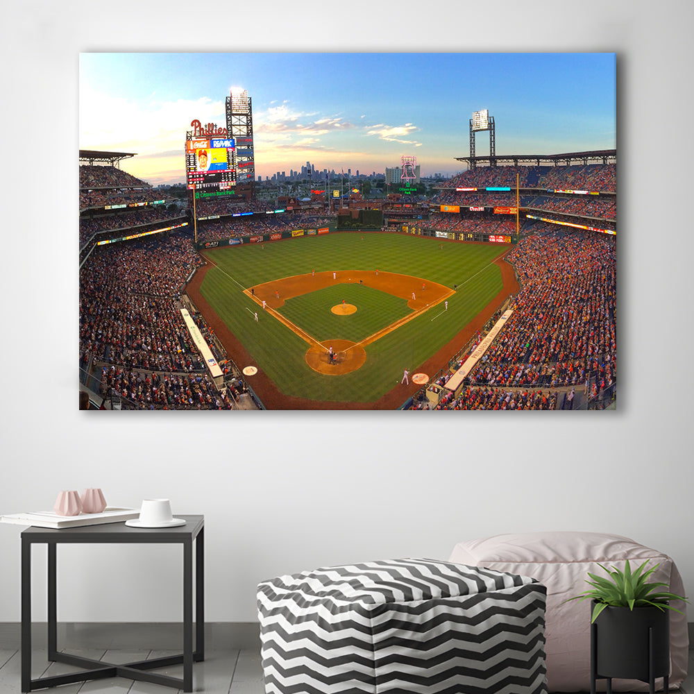 Citizens Bank Park, Stadium Canvas, Sport Art, Fan Gifts, Man Cave Decor, Art Print, Canvas Print Wall Art