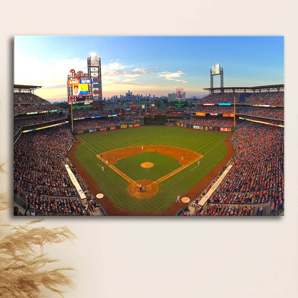 Citizens Bank Park, Stadium Canvas, Sport Art, Fan Gifts, Man Cave Decor, Art Print, Canvas Print Wall Art