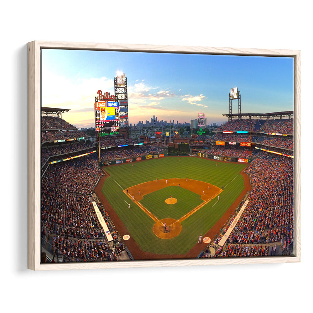 Citizens Bank Park, Stadium Canvas, Sport Art, Fan Gifts, Framed Canvas Print Wall Art, Floating Frame