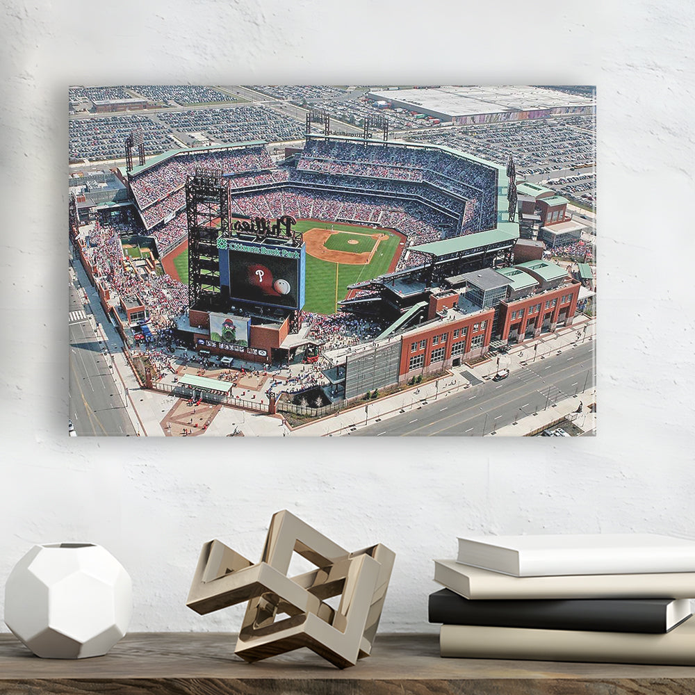 Citizens Bank Park, Stadium Canvas, Sport Art, Gift for him, Man Cave Decor, Art Print, Canvas Print Wall Art