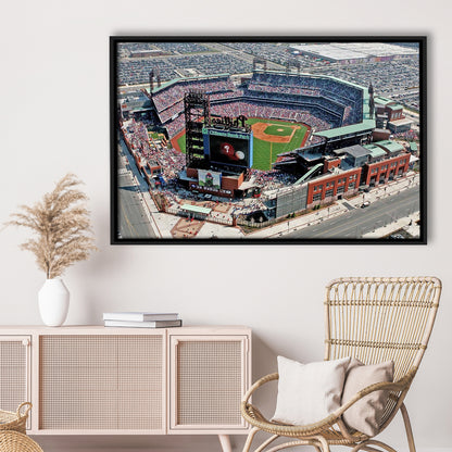 Citizens Bank Park, Stadium Canvas, Sport Art, Framed Canvas Print Wall Art, Floating Frame