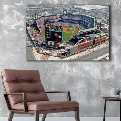 Citizens Bank Park, Stadium Canvas, Sport Art, Gift for him, Man Cave Decor, Art Print, Canvas Print Wall Art