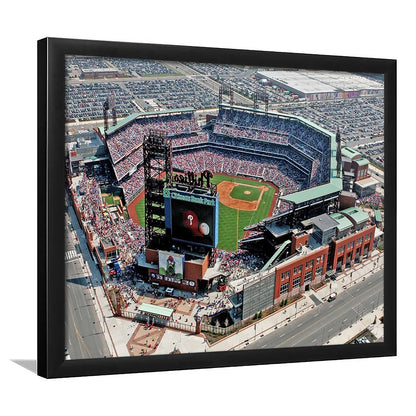 Citizens Bank Park, Stadium Canvas, Sport Art, Gift for him, Framed Art Print Wall Decor, Picture Framed