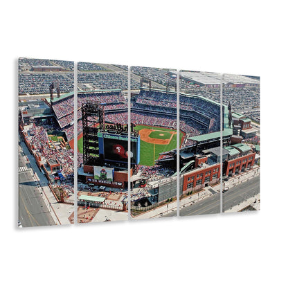Citizens Bank Park, Stadium Canvas, Sport Art, 5 Panel B, Extra Large Canvas, Canvas Print Wall Art