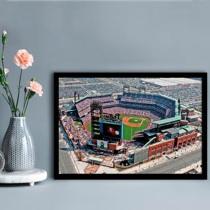 Citizens Bank Park, Stadium Canvas, Sport Art, Gift for him, Framed Art Print Wall Decor, Picture Framed