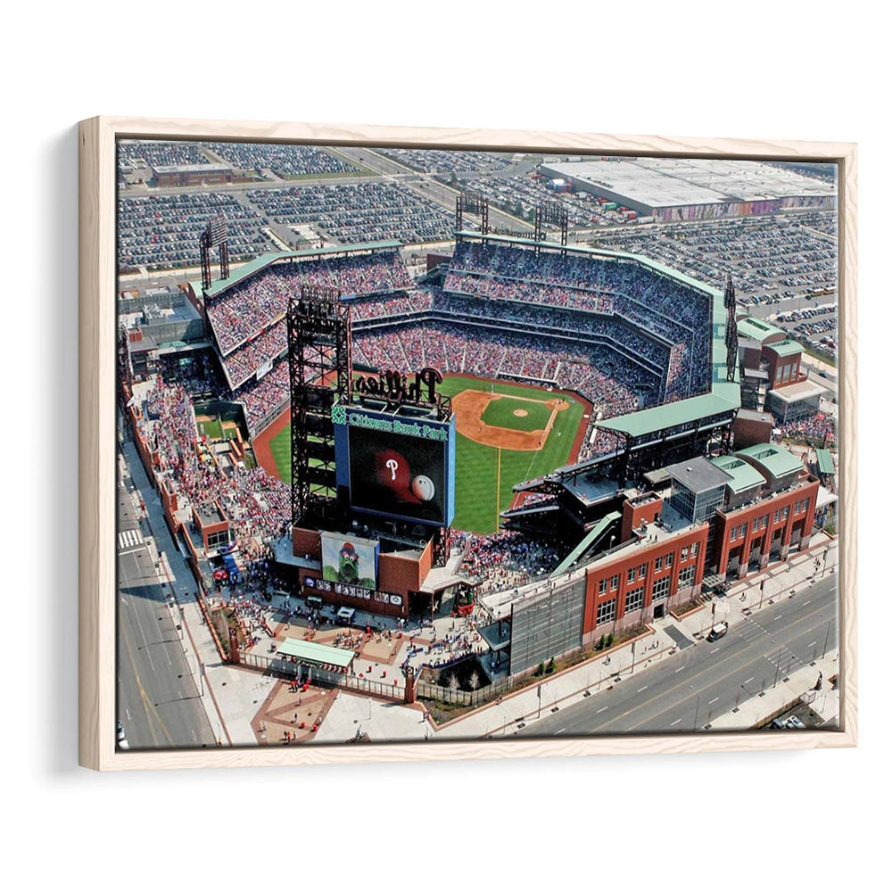 Citizens Bank Park, Stadium Canvas, Sport Art, Framed Canvas Print Wall Art, Floating Frame